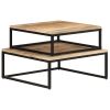 vidaXL Nesting Coffee Tables 2 pcs Solid Mango Wood