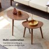 Center Table Low Table 100% Solid Oak Wood Top Plate Desk Pebble Shaped Natural Wooden Coffee Table Width 58 x Depth 40 x Height 85 cm Desk Work from