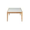 Gwynn Coffee Table in Natural & Frosted Glass