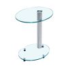 Clear Tempered Glass Coffee Table; Saving Space And Practical; For Living Room; Bed Room; Can Be Used As Side Table; Bedside Table.