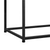 Modern Coffee Table with Storage Shelf; Rustic Gray/Black