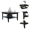 Danvers Rectangle Coffee Table Black Wengue