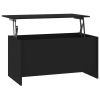 vidaXL Coffee Table Black 40.2"x21.9"x20.7" Engineered Wood