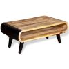 vidaXL Coffee Table Rough Mango Wood 35.4"x21.7"x15.4"