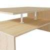 vidaXL Coffee Table Engineered Wood 35.4"x23.2"x16.5" Oak