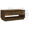 vidaXL Coffee Table Smoked Oak 40.4"x21.7"x17.3" Engineered Wood