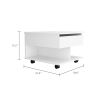 Peterson 1-Drawer 1-Shelf Lift Top Coffee Table White