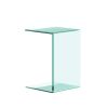 Whole Tempered Glass Coffee Table Clear End Table Transparent Side Table for Room