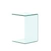 Whole Tempered Glass Coffee Table Clear End Table Transparent Side Table for Room