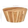 vidaXL Coffee Table âˆšÃ²25.6"x12.2" Solid Acacia Wood