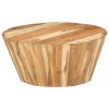 vidaXL Coffee Table âˆšÃ²25.6"x12.2" Solid Acacia Wood