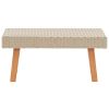 vidaXL Patio Coffee Table Poly Rattan Beige