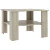 vidaXL Coffee Table Sonoma Oak 23.6"x23.6"x16.5" Engineered Wood