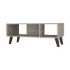 Chelsea 2-Shelf Rectangle Coffee Table Light Grey