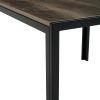 Nesting Coffee Table Set of 2; Square Modern Stacking Table with Wood Finish for Living Room; Oak Grey