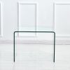 Small Clear Glass Side &amp; End Table; Tempered Glass End Table Small Coffee Table