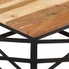 vidaXL Coffee Table 26.8"x26.8"x13.8" Solid Acacia Wood