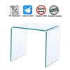 Small Clear Glass Side &amp; End Table; Tempered Glass End Table Small Coffee Table