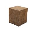 Outdoor Faux Wood Stump Side Table Coffee Table; Side table ; End Table Accent table Square Antique Yellow