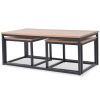 vidaXL Coffee Table Set 3 Pieces Ash