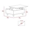 Tilton Rectangle Lift Top Coffee Table White