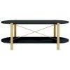 Coffee Table Black 43.3"x18.9"x15.7" Engineered Wood