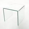 Small Clear Glass Side &amp; End Table; Tempered Glass End Table Small Coffee Table