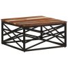 vidaXL Coffee Table 26.8"x26.8"x13.8" Solid Reclaimed Wood