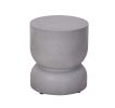 Outdoor Faux Wood Stump Side Table Coffee Table; Side table ; End Table Accent table Round Cement Grey