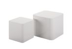 MDF Nesting table/side table/coffee table/end table(white); for living room; office; bedroom; White