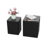 Upgrade MDF Nesting table/side table/coffee table/end table for living room; office; bedroom ; Black Oak; set of 2