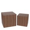 MDF Nesting table/side table/coffee table/end table for living room; office; bedroom Walnut; set of 2