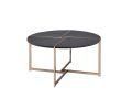 Bromia Coffee Table; Black &amp; Champagne 83005