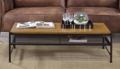 Kande Coffee Table; Oak & Black