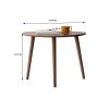 Center Table Low Table 100% Solid Oak Wood Top Plate Desk Pebble Shaped Natural Wooden Coffee Table Width 58 x Depth 40 x Height 85 cm Desk Work from