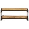 vidaXL Coffee Table 35.4"x17.7"x13.8" Solid Rough Mango Wood