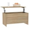 vidaXL Coffee Table Sonoma Oak 40.2"x21.9"x20.7" Engineered Wood