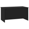 vidaXL Coffee Table Black 40.2"x21.9"x20.7" Engineered Wood