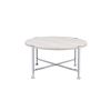 Brecon Coffee Table; White Oak &amp;Chrome 83210