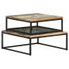 vidaXL Nesting Coffee Tables 2 pcs Solid Reclaimed Wood