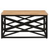 vidaXL Coffee Table 26.8"x26.8"x13.8" Solid Acacia Wood