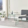 Small Clear Glass Side &amp; End Table; Tempered Glass End Table Small Coffee Table