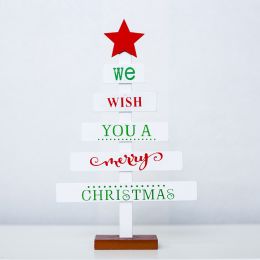 Creative Painted Letter Christmas Tree Ornaments