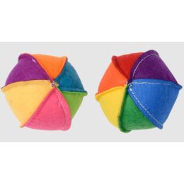 Multipet Felt B Ball(Assorted) 2.5 inch