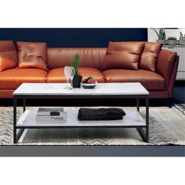 Coffee Table with Storage (Color: mable)