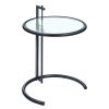 Temepered glass stainless steel small coffee table