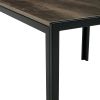 Nesting Coffee Table Set of 2;  Square Modern Stacking Table with Wood Finish for Living Room