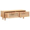 Coffee Table Brown 31.5"x15.7"x11.8" Engineered Wood&Solid Wood Pine