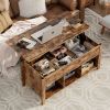 Lift Top Coffee Table with Storage Lower Shelf