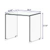 Whole Tempered Glass Coffee Table Clear End Table Transparent SideTable for Room